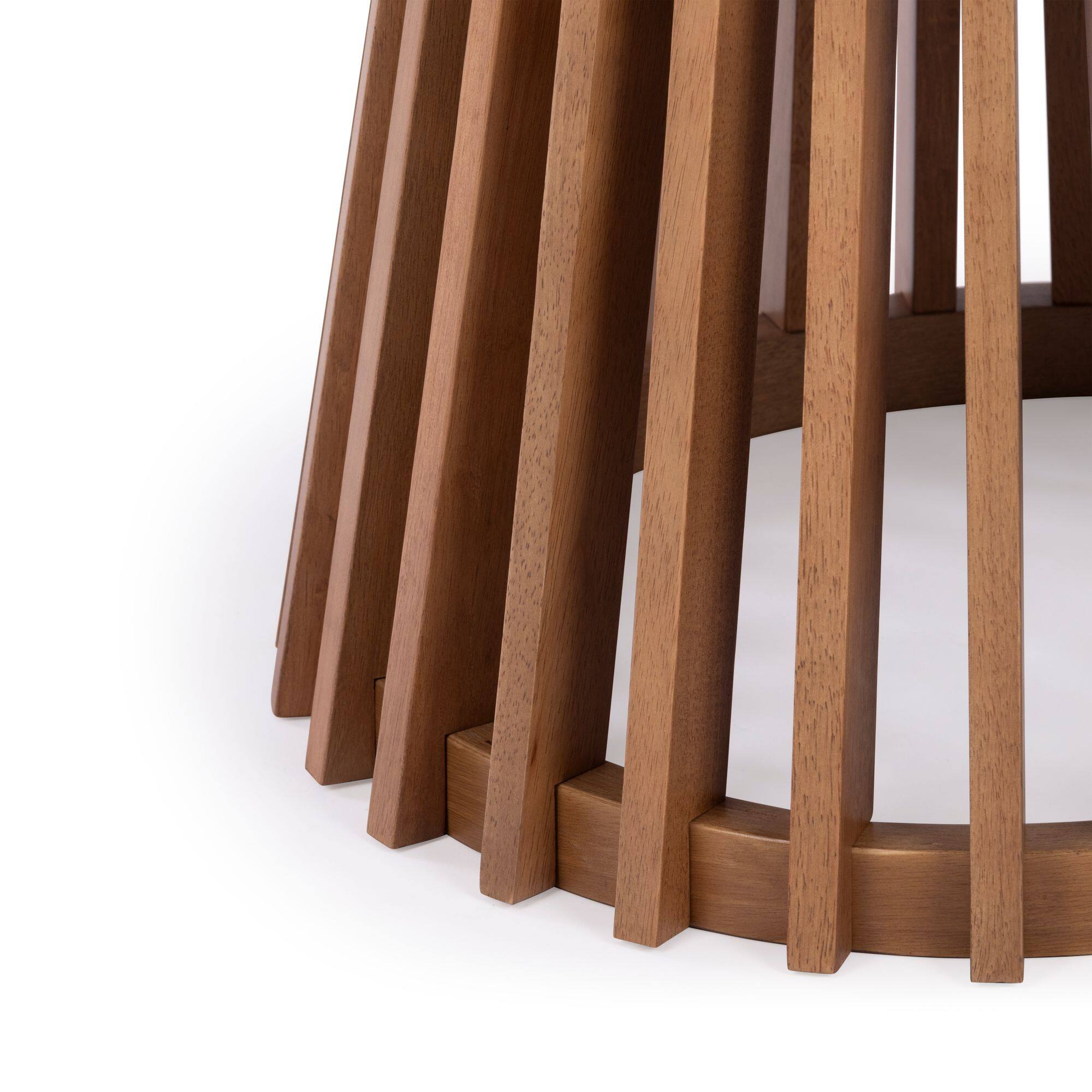 Alt View 4. Plank+Beam - Lido Round Dining Table (38in / 966mm)|| Pecan - Pecan.
