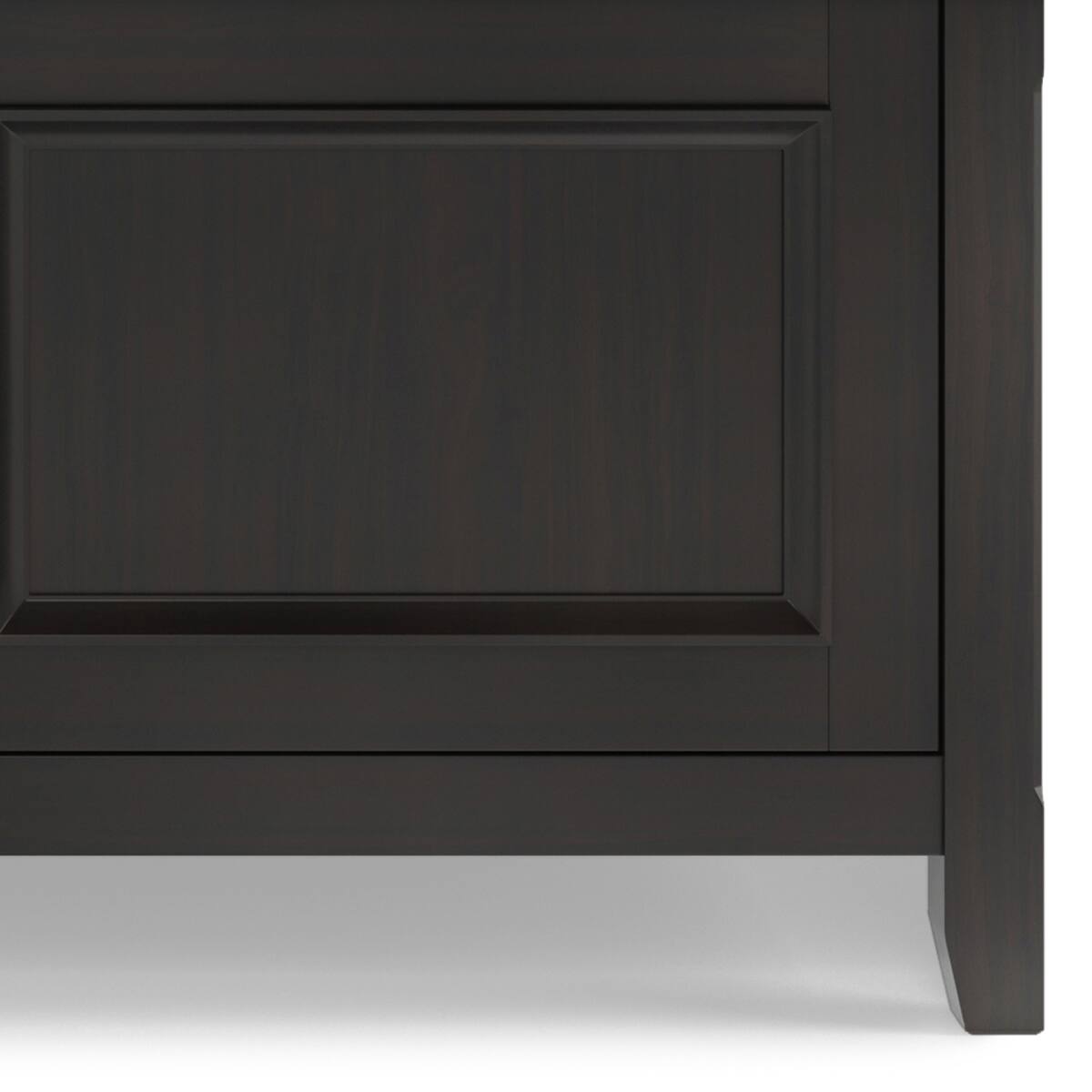 Alt View 11. Simpli Home - Warm Shaker SOLID WOOD 72 inch TV Media Stand in Hickory Brown For TVs up to 80 inches - Hickory Brown.
