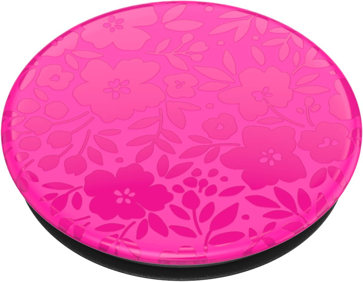 Left Zoom. PopSockets - PopGrip Cell Phone Grip & Stand - Fuchsia Floral.