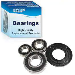 HQRP - Front Load Washer Tub Bearing and Seal Kit for Whirlpool Duet WFW9200SQ, WFW9300VU, GE WH45X10071