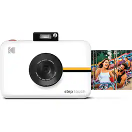 Kodak - Step Touch 13MP Instant Print Camera with 3.5" Touchscreen, Portable Digital Camera - White