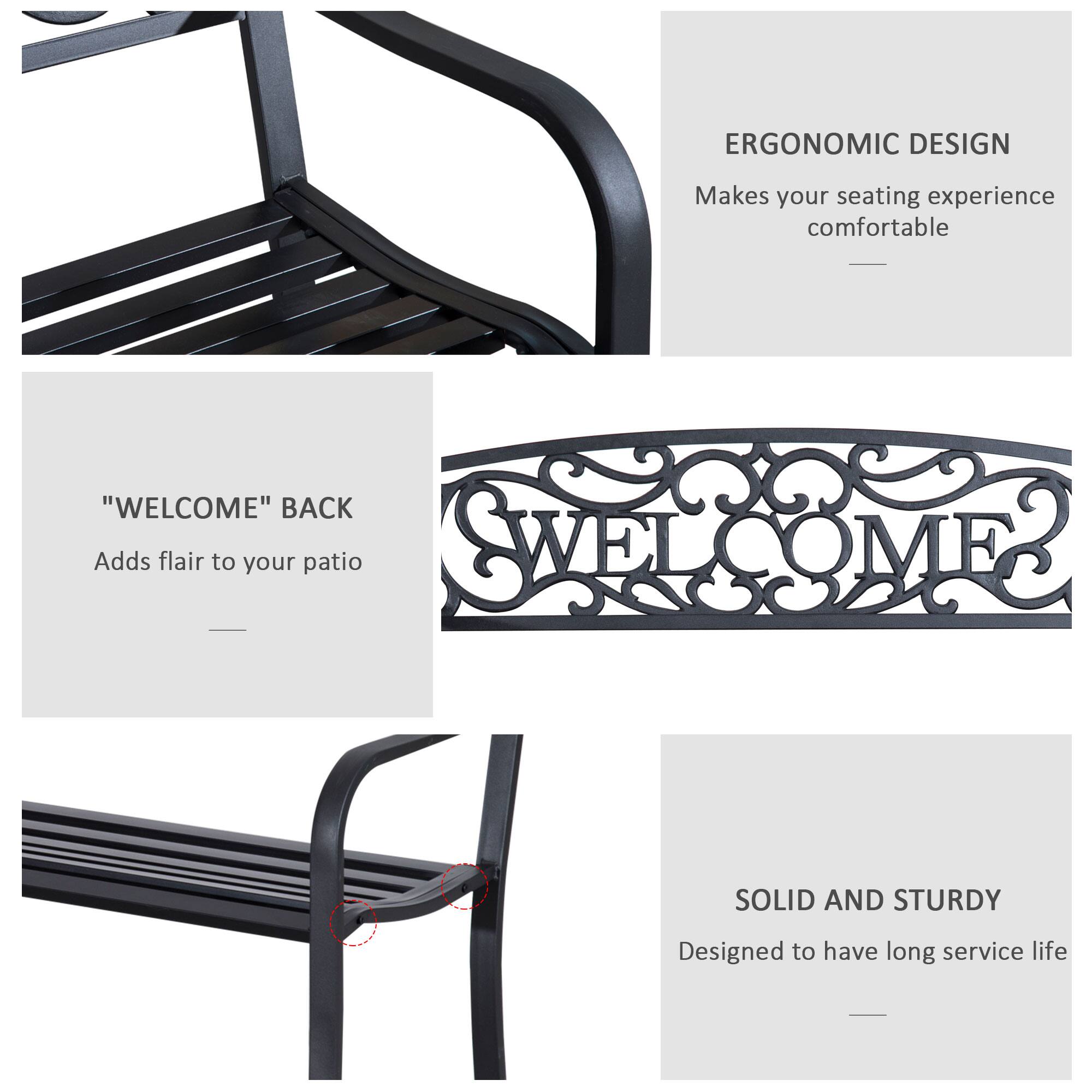 ERGONOMIC DESIGN, "WELCOME" BACK, SOLID AND STURDY