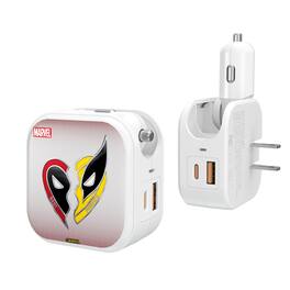 Keyscaper - Marvel Grid 2 in 1 USB Charger - Deadpool Wolverine