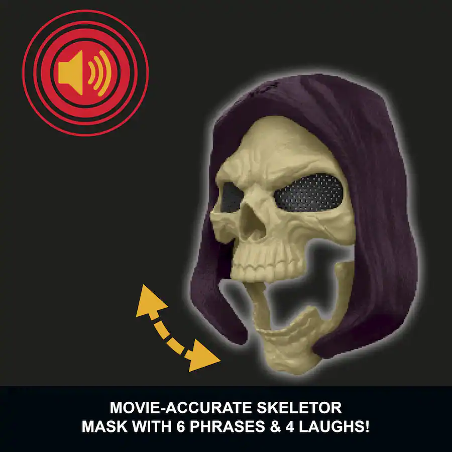 Guy With Mask Mattel Masters of the Universe 2026 Movie Skeletor Talking Mask with ...