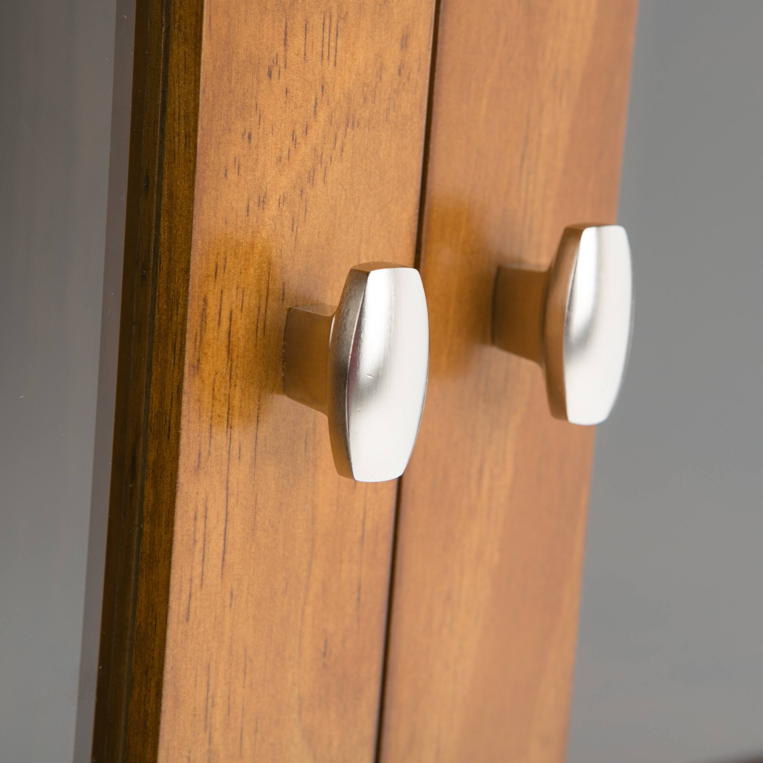 Alt View 12. Simpli Home - Warm Shaker Solid Wood 32 inch Wide Transitional Low Storage Cabinet - Light Golden Brown.