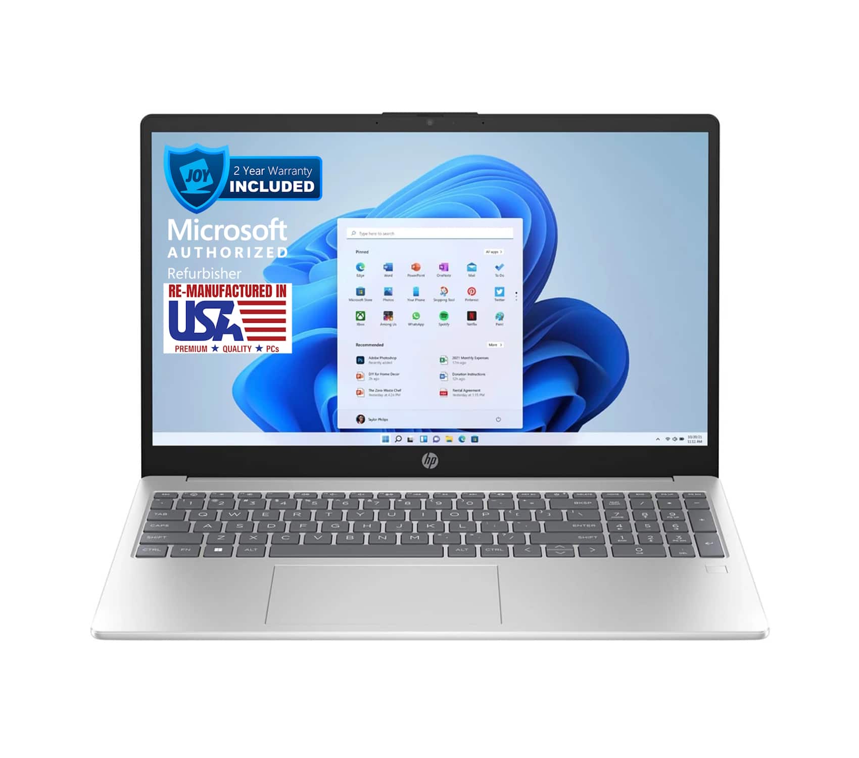 HP 15 FC0069NR AMD Ryzen 5 7530U 2.0GHz, 8GB, 256GB NVMe, 15.6