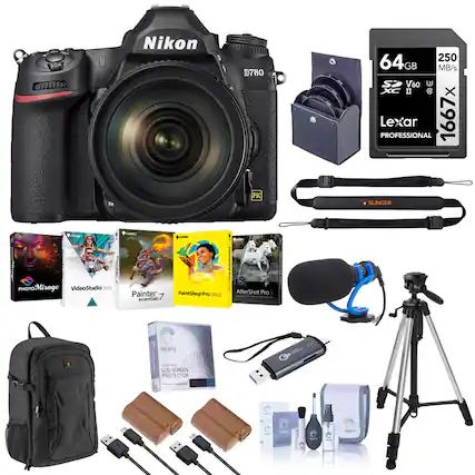 Nikon D780
64GB 250 MB/s SP V60 U XC II C Lexar PROFESSIONAL 1667x
Fn FX SLINGER
Palntec 1
PHOTOMirage
VideoStudio 2000
COL Painter 7 essentials
PaintShop Pro 2022
AfterShot Pro 9
PROTECTOR
SCRLEN PROTECTOR