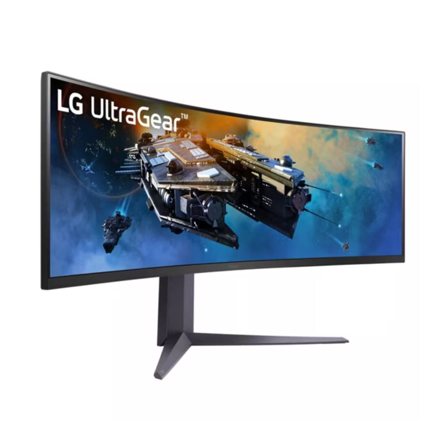 Left. LG - LG 45GR65DC-B Ultragear 45-In. QHD 200Hz 1ms 200Hz Curved Gaming Monitor (Black) - Black.