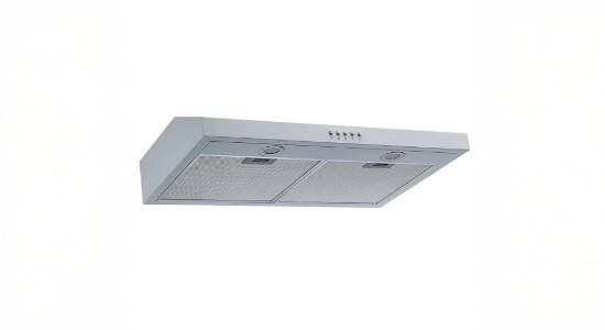 Left. Winflo - Winflo 30 inch Convertible 330-CFM Under Cabinet Range Hood in White - White.