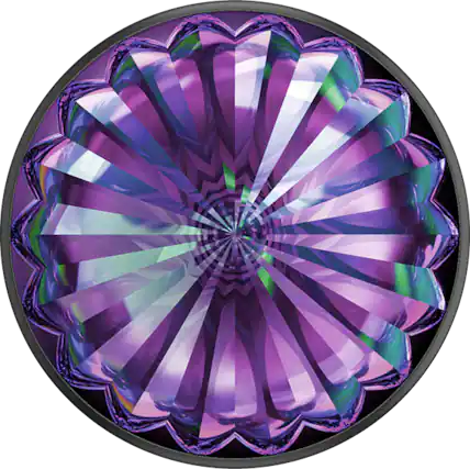 Front. PopSockets - PopSocket PopGrip Deco Purple Rainbow - Purple Rainbow.