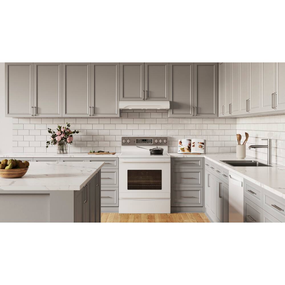 Alt View 12. Broan - Alta 30-Inch 350 MAX Blower CFM 1.5 Sones Range Hood - White.