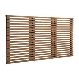 FurniFact - Wall Mount Queen Headboard Set with 3 Pieces and Modern Minimalist Design - Brown