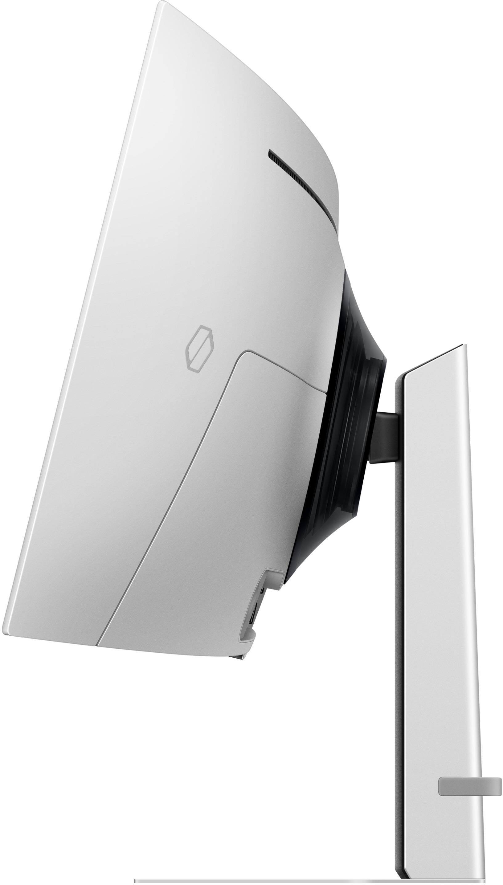 Alt View 22. Samsung - 49" Odyssey OLED G9 (G91SD) Dual QHD 144Hz 0.03ms G-Sync Compatible Curved Gaming Monitor - Silver.