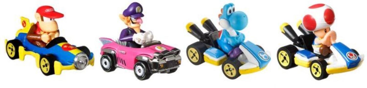 Alt View 1. Mattel - Mattel - Hot Wheels Mario Kart Die-Cast 4-Pack #4 (Nintendo)   - COLLECTIBLES - Multicolor.