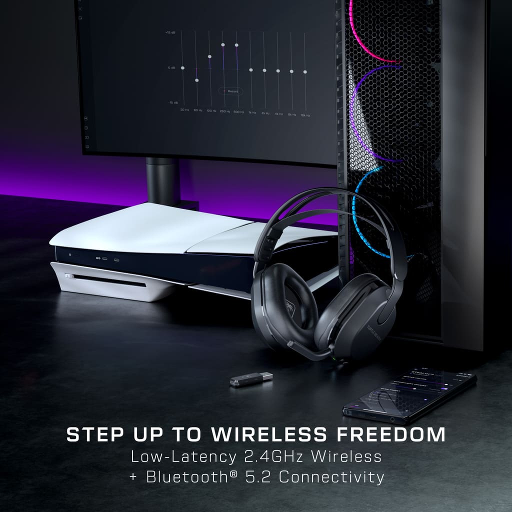 Step Up to Wireless Freedom: Low-Latency 2.4GHz Wireless + Bluetooth 5.2 Connectivity.