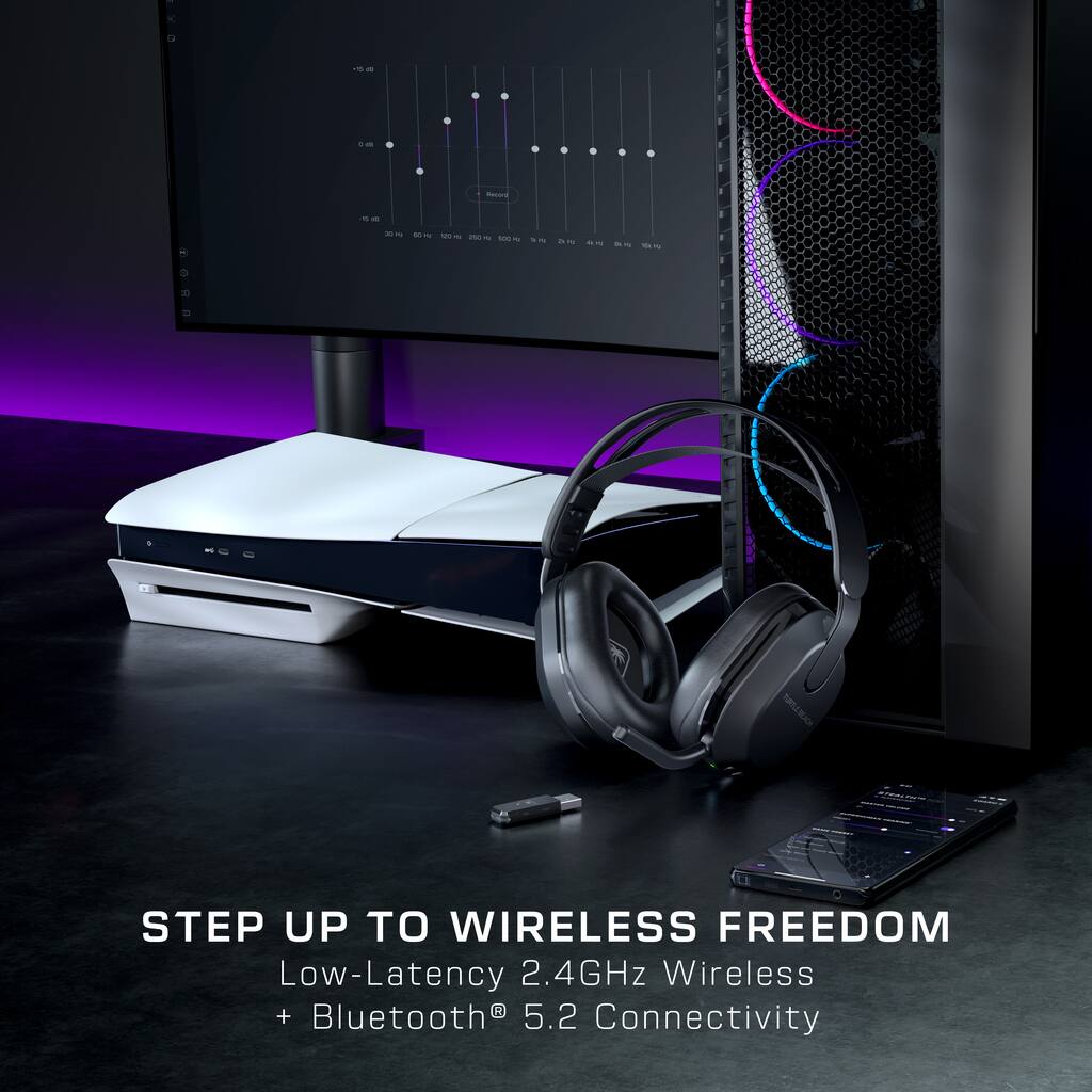 Step Up to Wireless Freedom: Low-Latency 2.4GHz Wireless + Bluetooth 5.2 Connectivity.