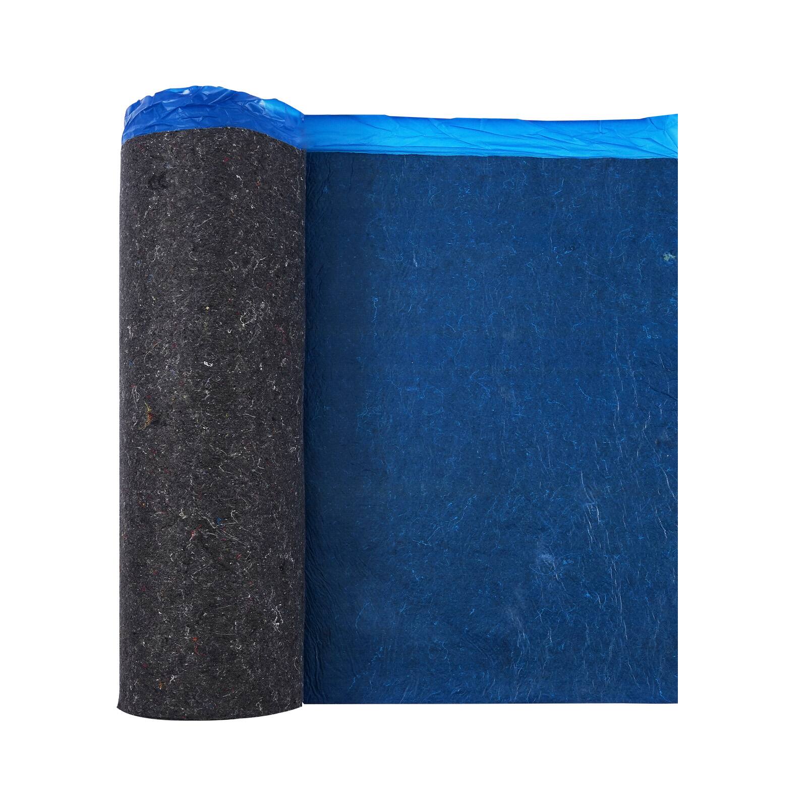 Alt View 5. VEVOR - Floor Underlayment 200 sq. ft/Roll, 3 mm Thick Laminate Flooring Padding with Attached Vapor Barrier, Heavy Duty Fiber - Blue.