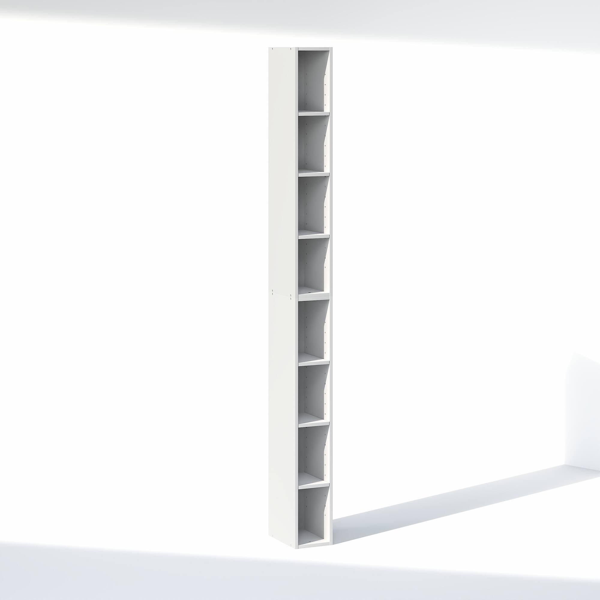 Alt View 5. Furinno - FULDA 8-Tier Closet Organizers and Storage, Adjustable Storage Organizer, Closet Storage, 6-In, for Closet, Bedroom - White.