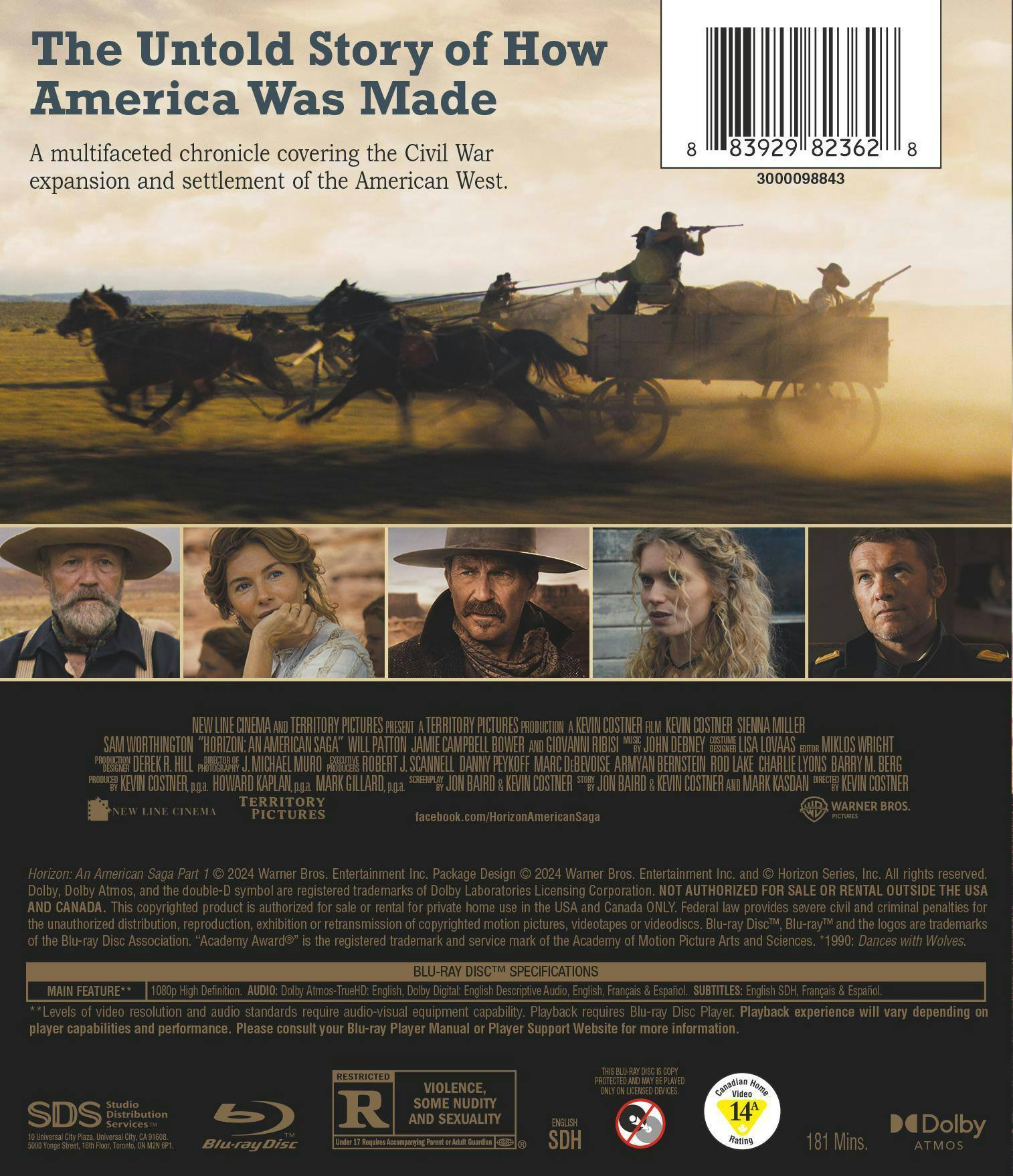 Back. Horizon: An american Saga Chapter 1 [Blu-ray].