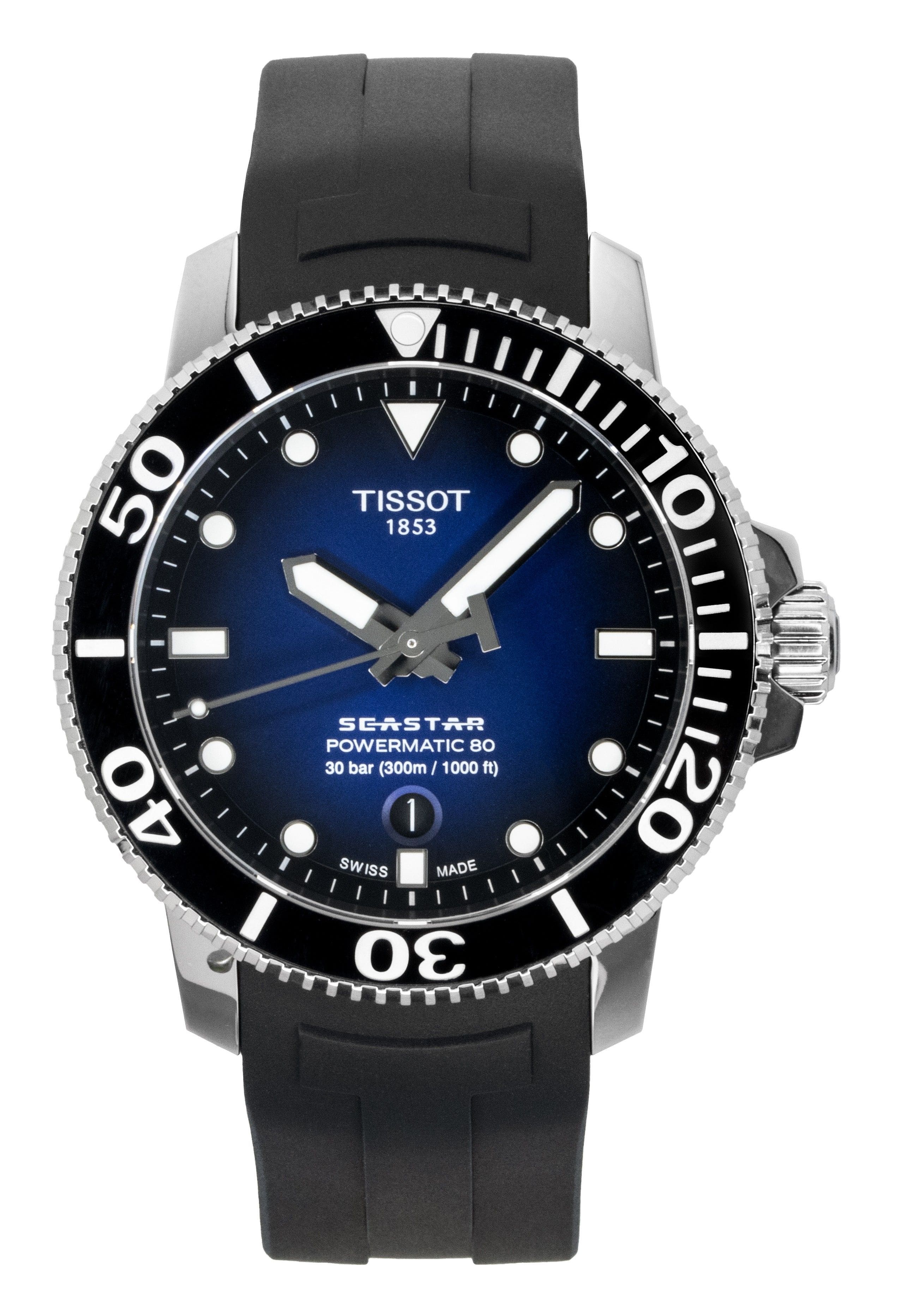 Tissot - T-Sport Seastar 1000 T120.407.17.041.00 T1204071704100 Powermatic 80 Automatic 300M Men's Watch - Blue price history on PriceWatchPro
