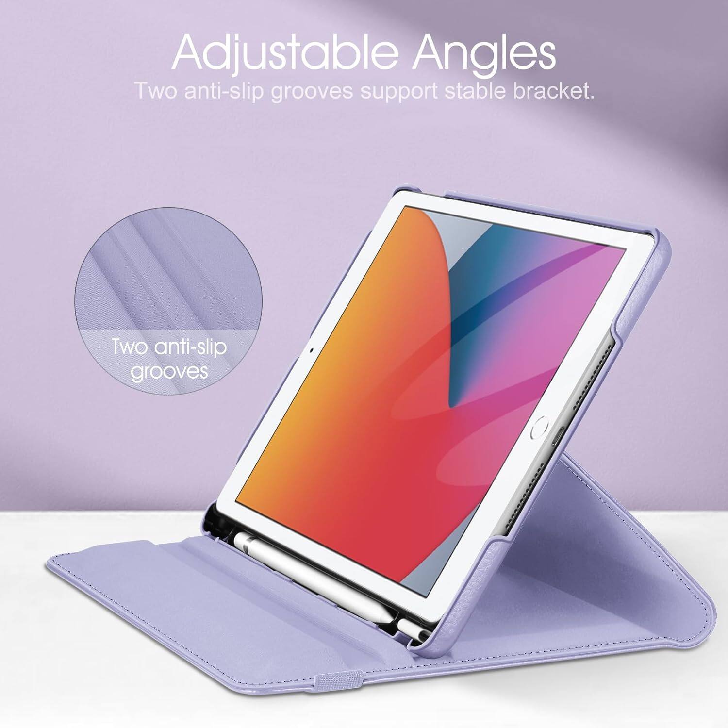 Adjustable Angles  
Two anti-slip grooves support stable bracket.  
Two anti-slip grooves