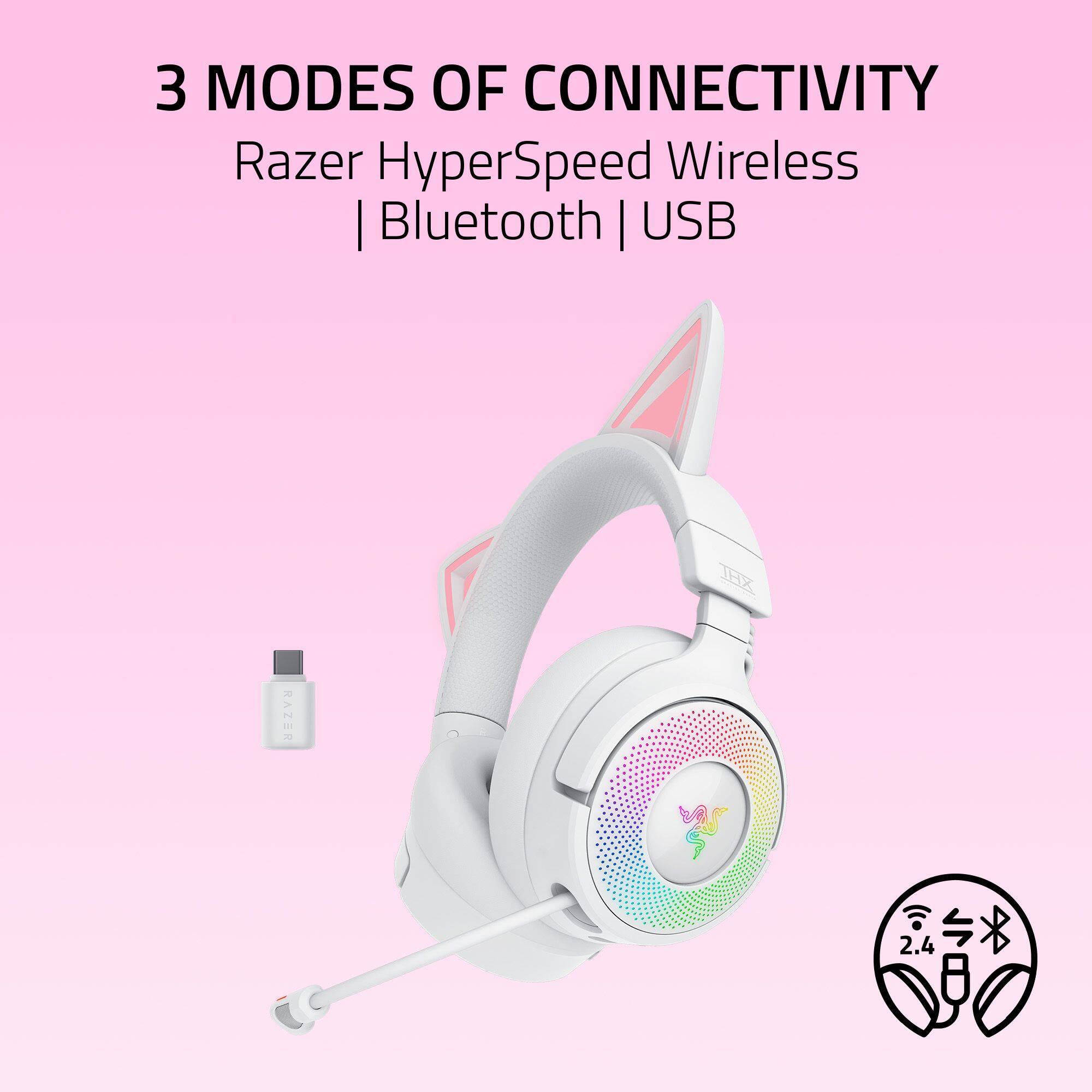 3 MODES OF CONNECTIVITY  
Razer HyperSpeed Wireless | Bluetooth | USB