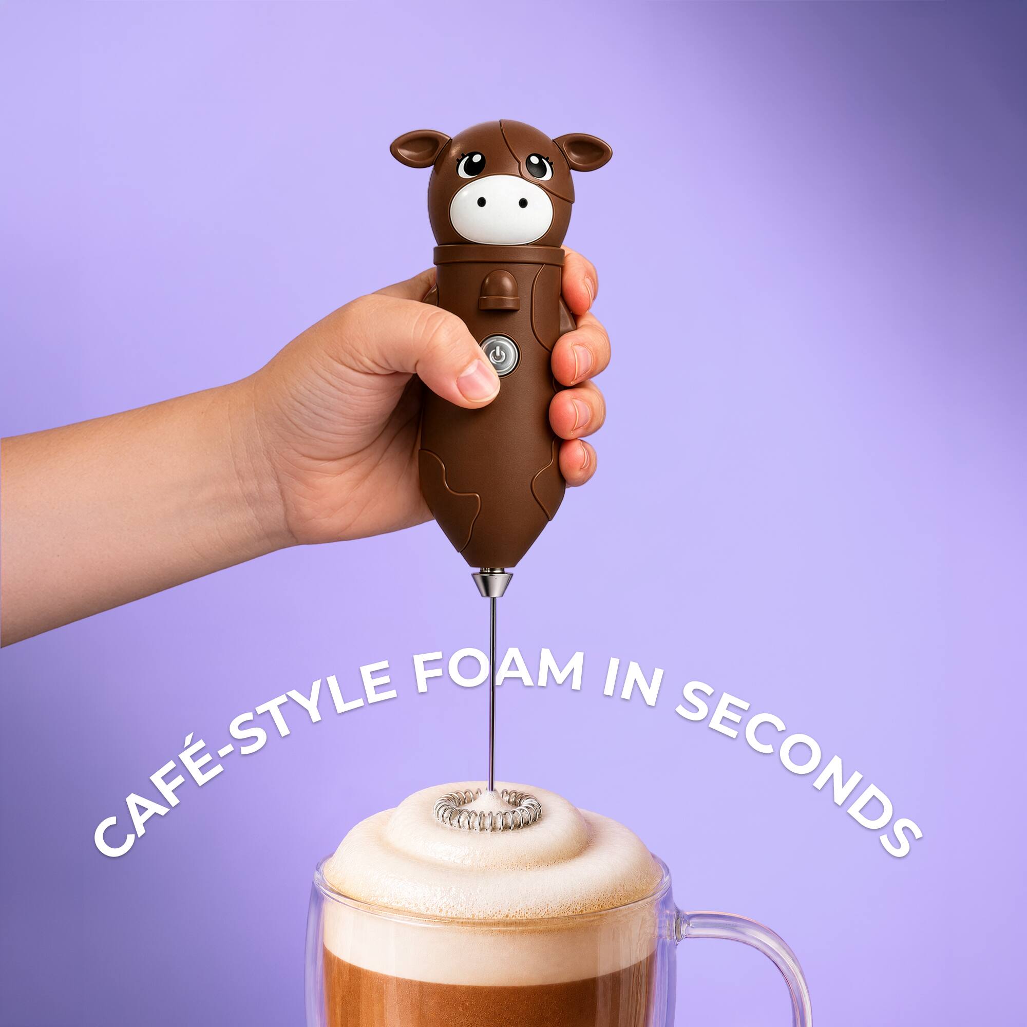 CAFÉ-STYLE FOAM IN SECONDS