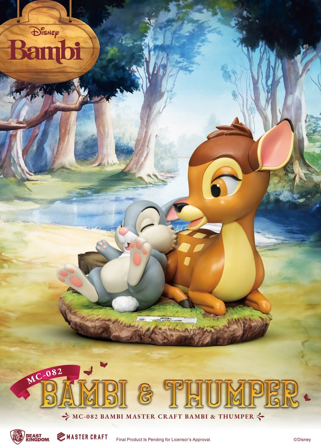 Disney Bambi - MC-082 BAMBI & THUMPER MC-082 BAMBI MASTER CRAFT BAMBI & THUMPER BEAST KINGDOM. MASTER CRAFT Final Product Is Pending for Licensor's Approval. Disney