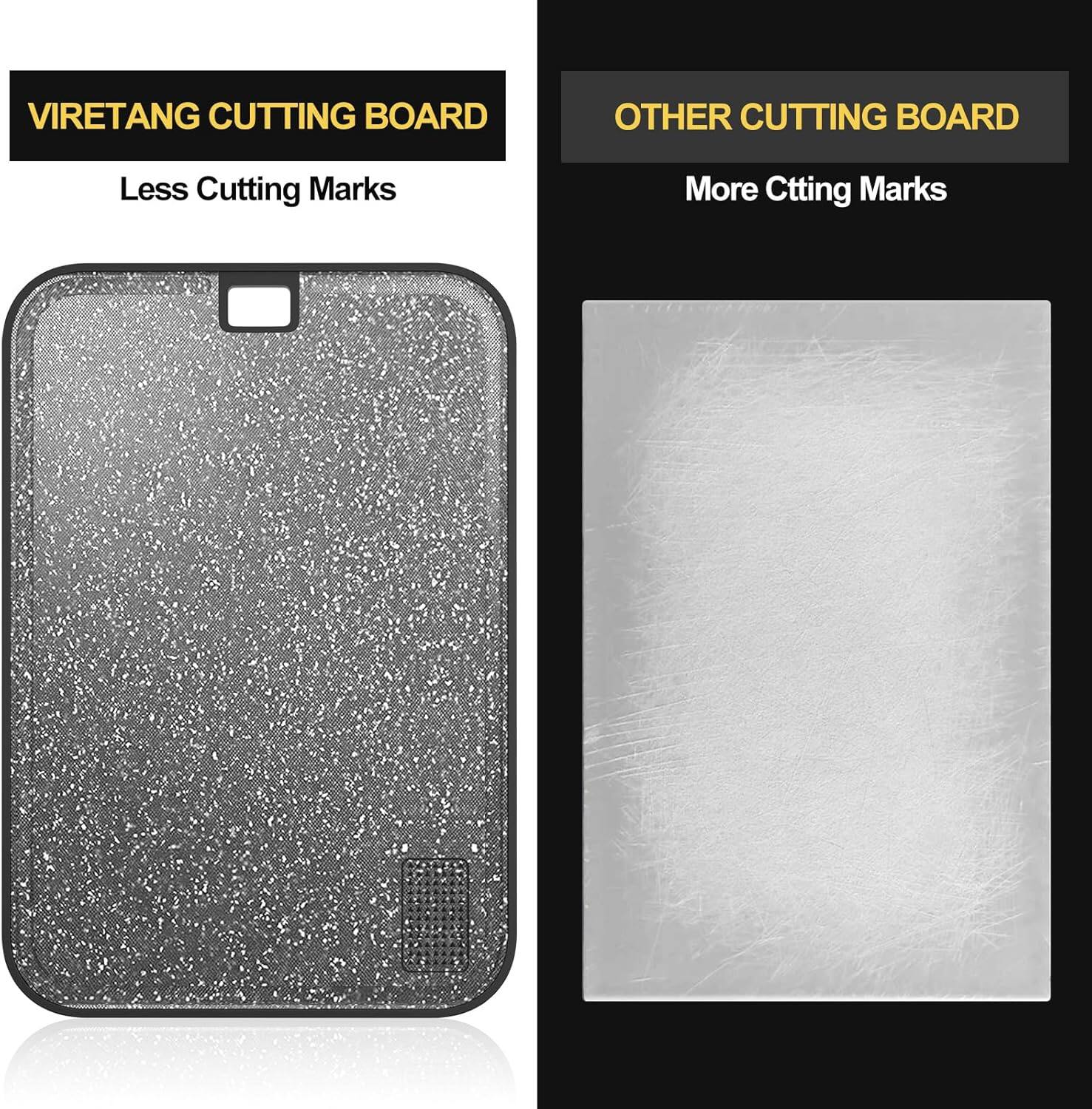 VIRETANG CUTTING BOARD  
Less Cutting Marks  

OTHER CUTTING BOARD  
More Cutting Marks