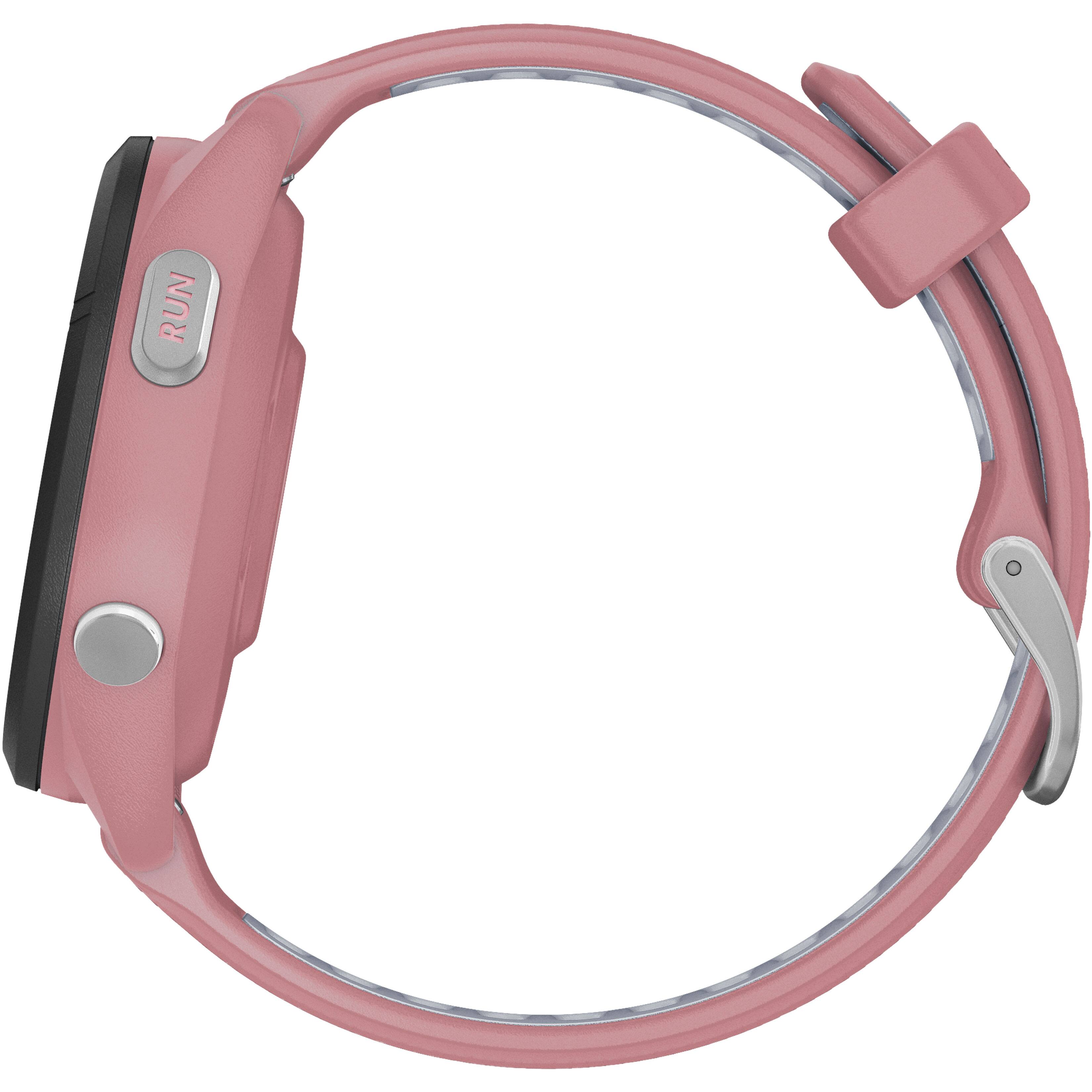 Alt View 2. Garmin - Forerunner 265S GPS Smartwatch 42 mm Fiber-reinforced polymer - Black/Light Pink.