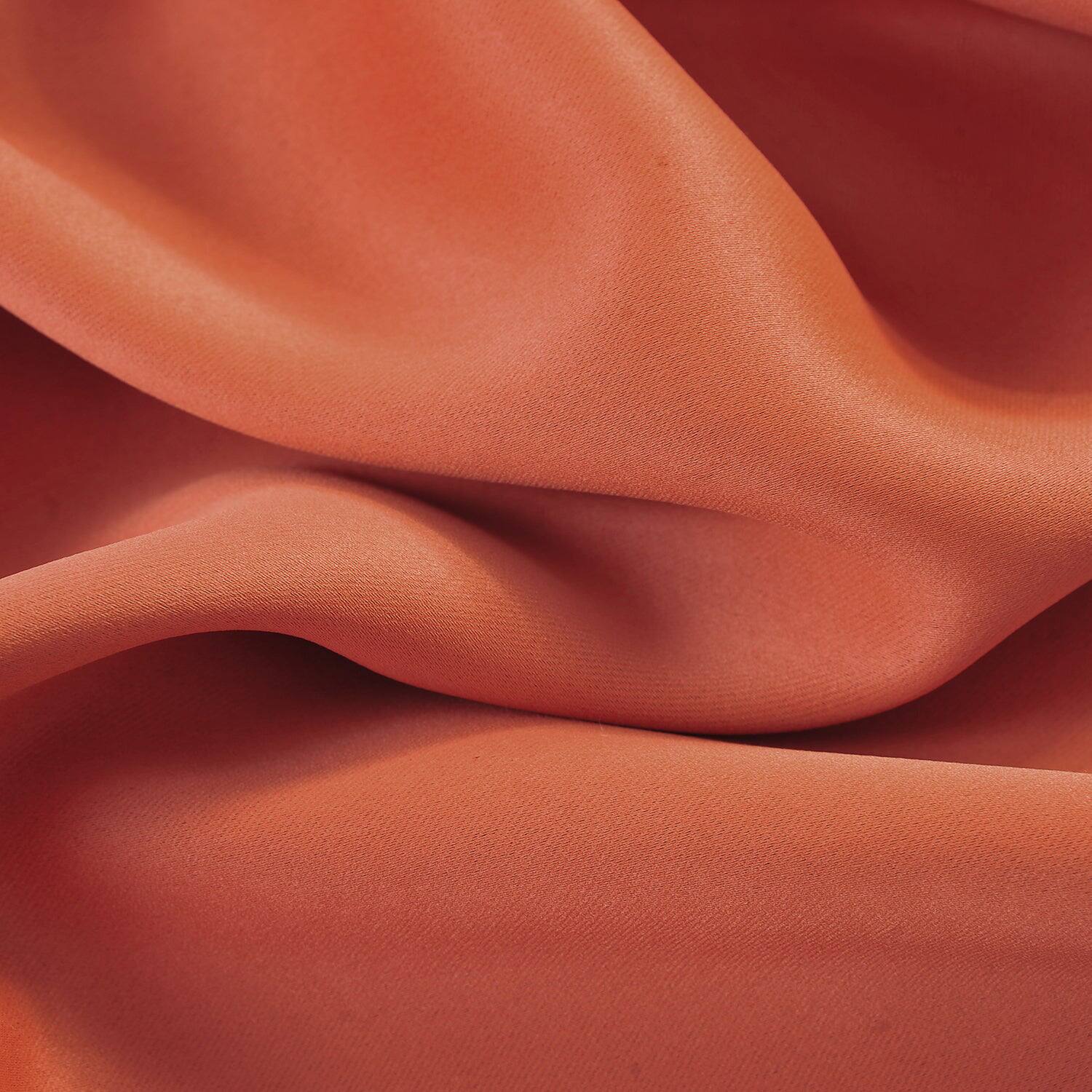 Alt View 1. RT Designers Collection - RT Designers Collection 100% Polyester 250 GSM Riley 100% Blackout Grommet Panel 54" x 45" Spice - Spice.