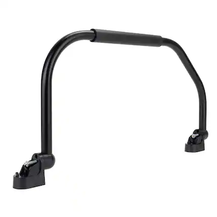 Front. Camco - Camco Fold Away RV Grab Handle, Portable Safety Grip for RV Accessories, Black - black.