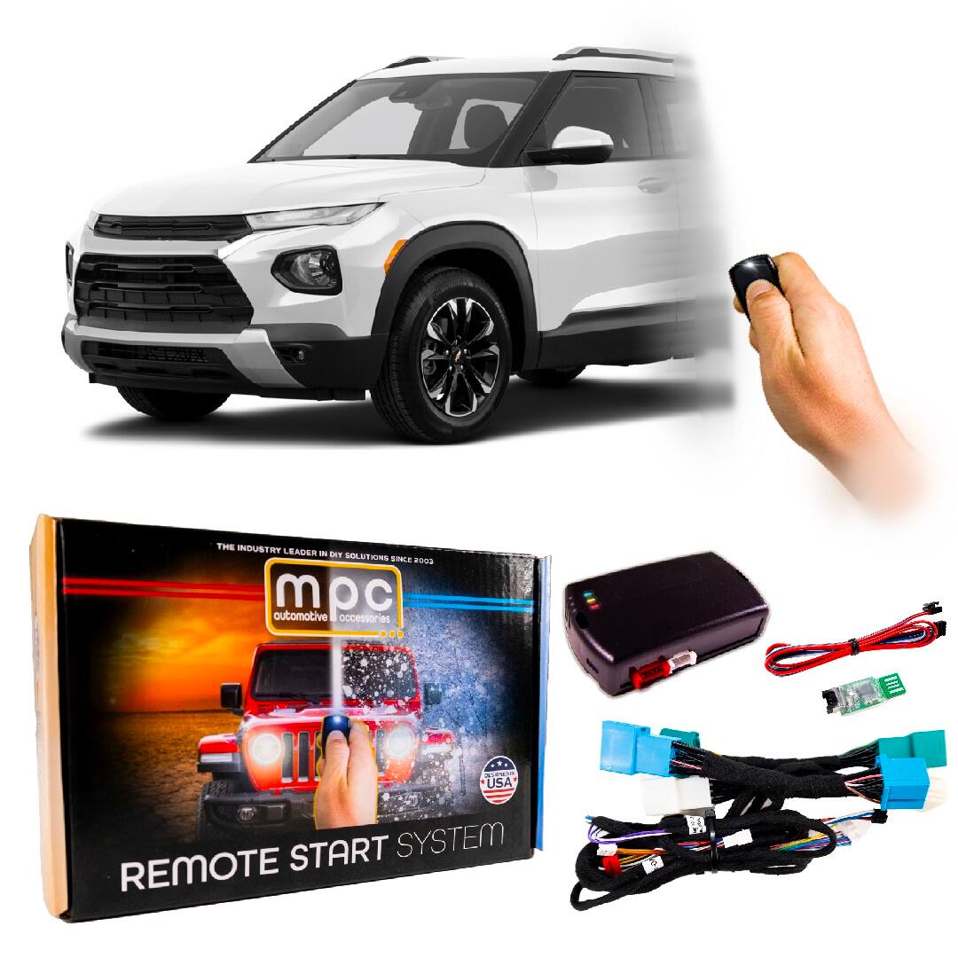 MPC - Remote Start Kit For Chevrolet Trailblazer 2021-2023 | Plug and Play | 3X Lock - Black