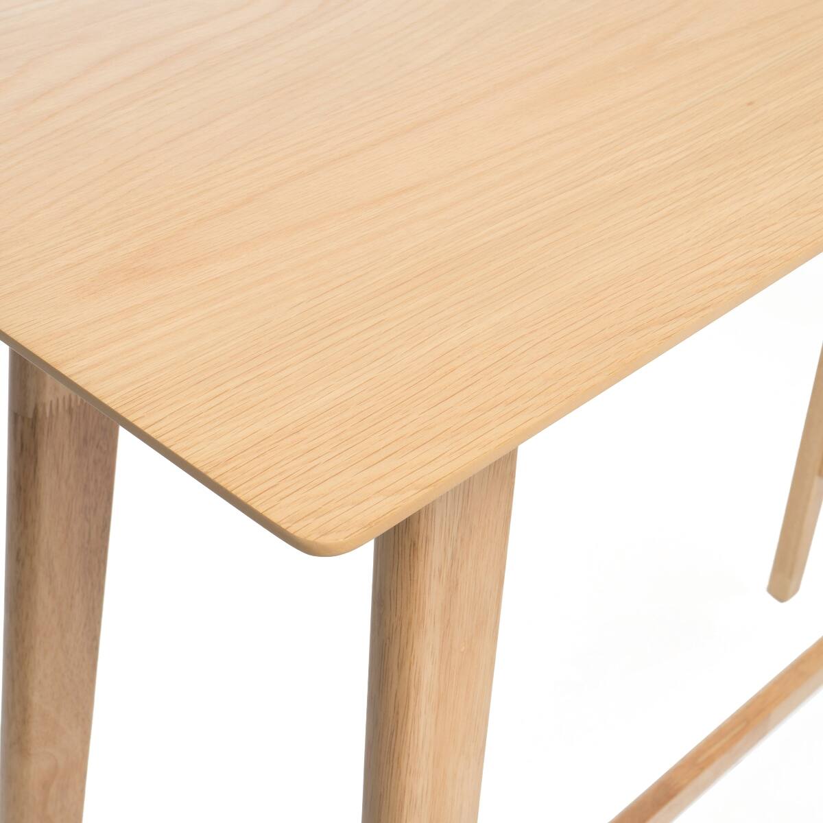 Alt View 3. Loheer - Loheer Wood Bar Table, Natural Oak Finish, 42 Inch High Dining Table - Natural Oak.