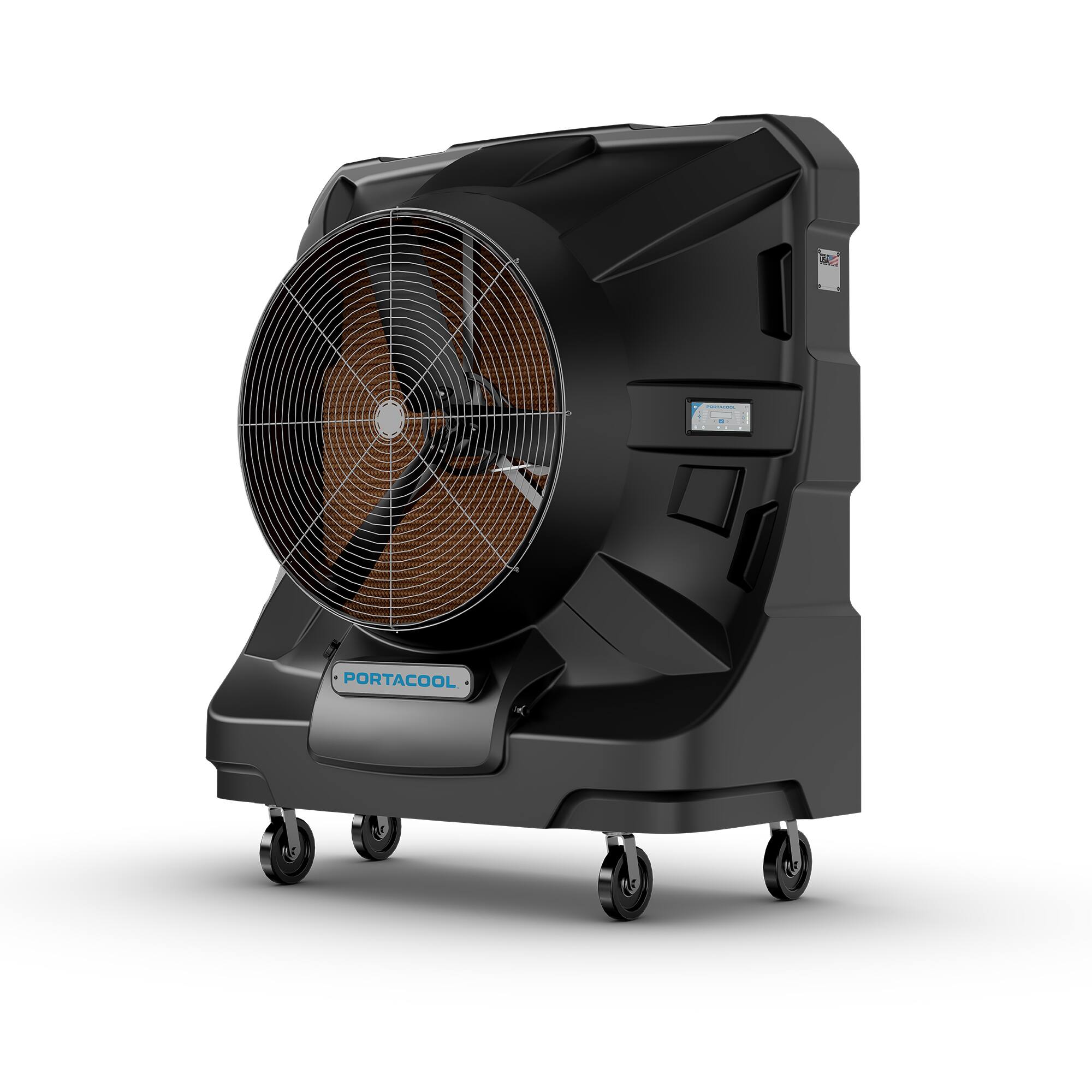 Angle. Portacool - Apex 6500 Wi-Fi Enabled Portable Evaporative Cooler - Black, Textured.