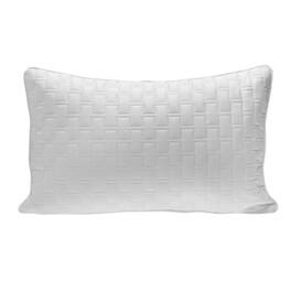 BedVoyage - Melange viscose from Bamboo Cotton Quilted Decorative Pillow (sham with pillow insert) - Snow