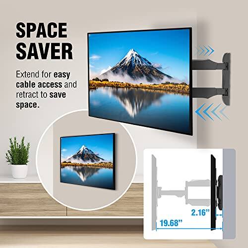 SPACE SAVER

Extend for easy cable access and retract to save space.

2.16" 19.68"
