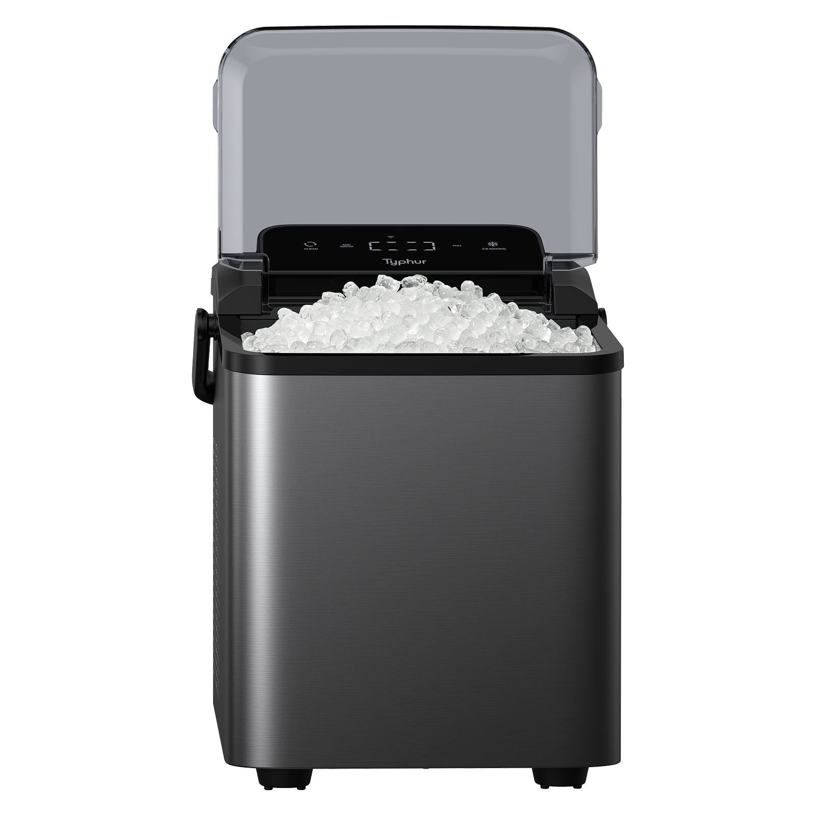Alt View 10. Typhur - Fast Nugget Ice Maker,WiFi Version with Scheduling and Remote Control,Self-Cleaning Ice Machine,Bonus 8 Cleaning Packs - Gunmetal Gray.