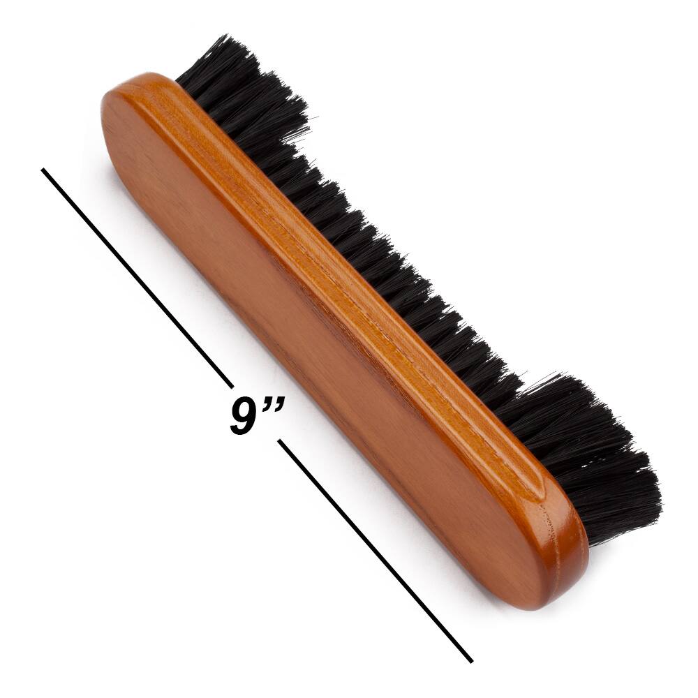 Left. GSE Games & Sports Expert - GSE 2-Piece Solid Wood Billiard Pool Table Brush and Rail Brush Set, Pool Table Accessories - Oak - Oak.