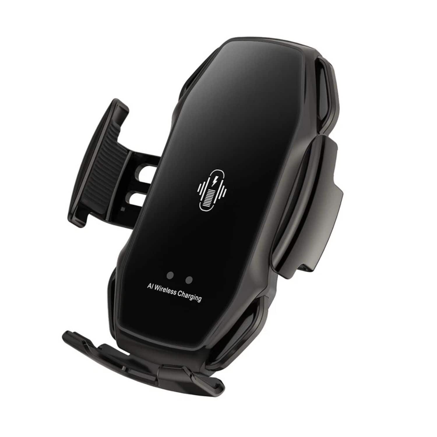 Stock Preferred - 10W Fast Wireless Auto-Clamping Car Phone Holder – Qi Air Vent Charger Mount for iPhone & Samsung (USB-C) - Black