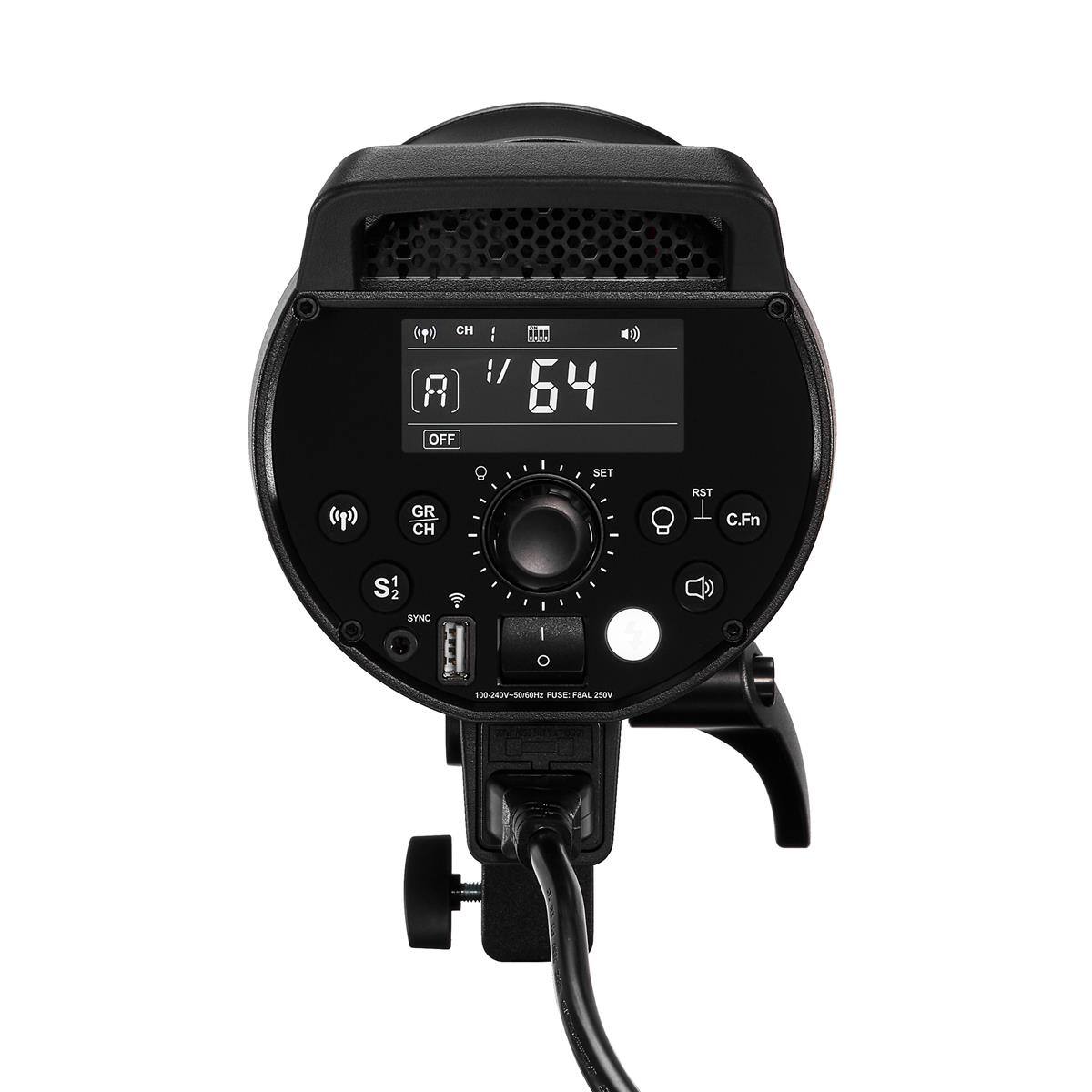 CH 1/64 OFF GR CH SET RST C.Fn S1 SYNC 100-240V-50-60Hz