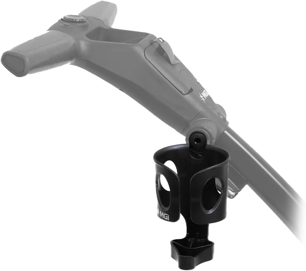 Alt View 4. MGI - MGI Zip Navigator Electric Golf Remote Control Push Cart - Plays 36 Holes with Drink Holder, Umbrella Holder, GPS Holder - Black.