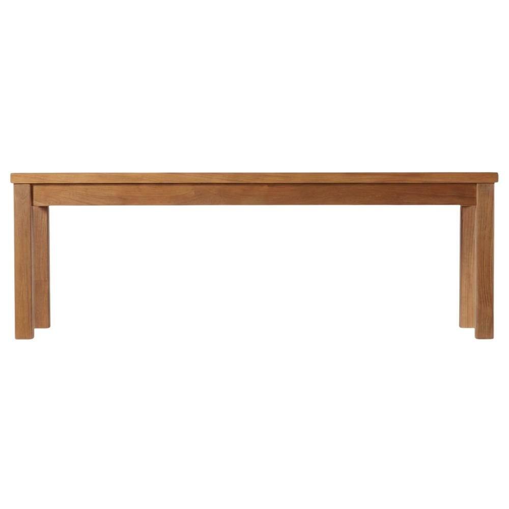 Back. Outdoor Escape - Teak Wood Outdoor Coffee Table with Durable Construction and Elegant Finish - Brown.