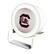 Front. Keyscaper - South Carolina Gamecocks Linen Print Nightlight Charger & Bluetooth Speaker - White.