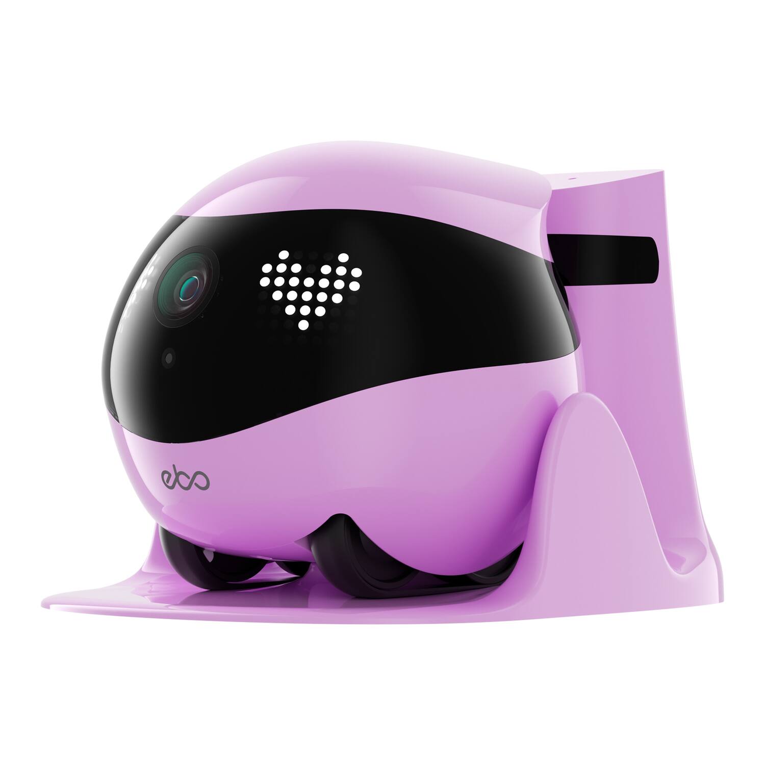 Alt View 6. Enabot - EBO Air 2 Whole-Home Mobile Robot 2K Ultra HD Camera, Remote Monitoring and Control - Robin Pink.