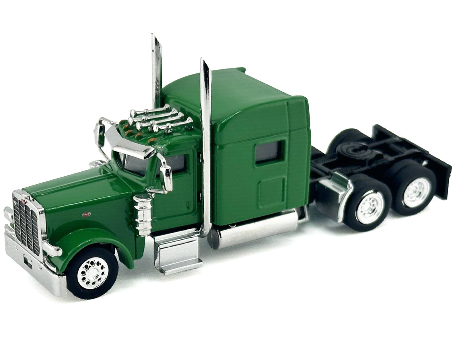 Alt View 1. HO Logistics Replicas - Peterbilt 389 Truck Tractor with Sleeper Cab Green 1/87 (HO) Scale Plastic Model Car by HO Logistics.