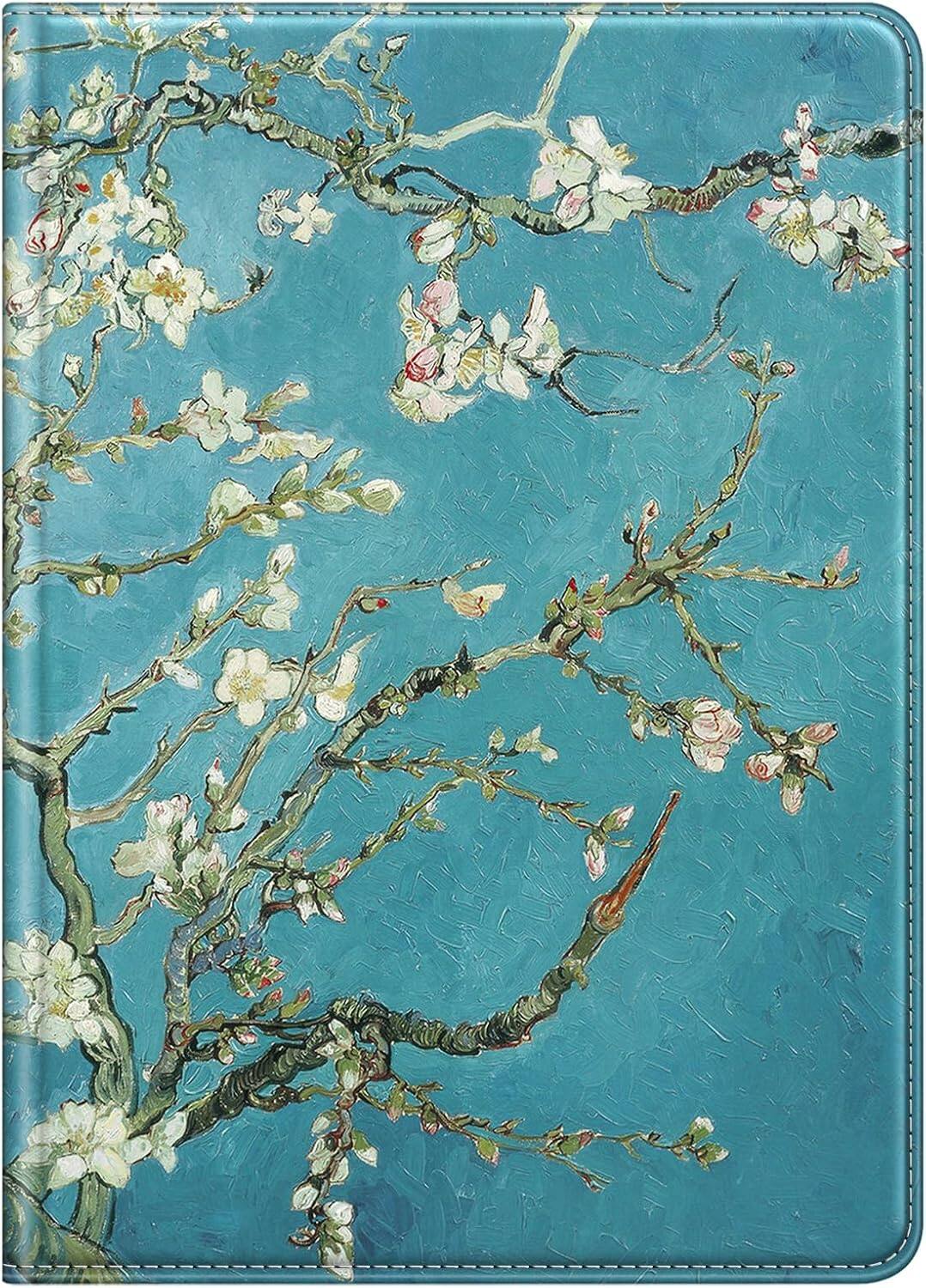 Alt View 5. Fintie - Rotating Case for Samsung Tab S10 Lite/ Tab S10 FE/ Tab S9 FE/ Tab S9, 360 Degree Swiveling Stand Cover, Auto Sleep/Wake - Blossom .