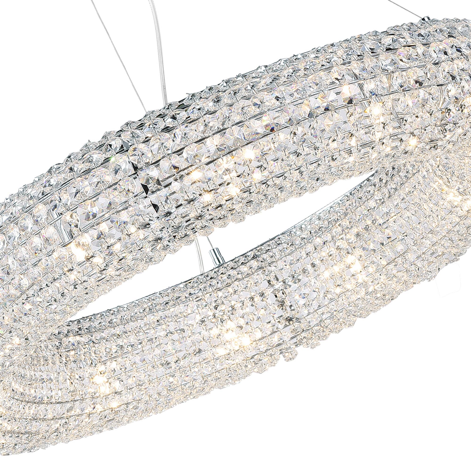 Angle. CWI Lighting - Veronique 12 Light Chandelier With Chrome Finish - chrome.