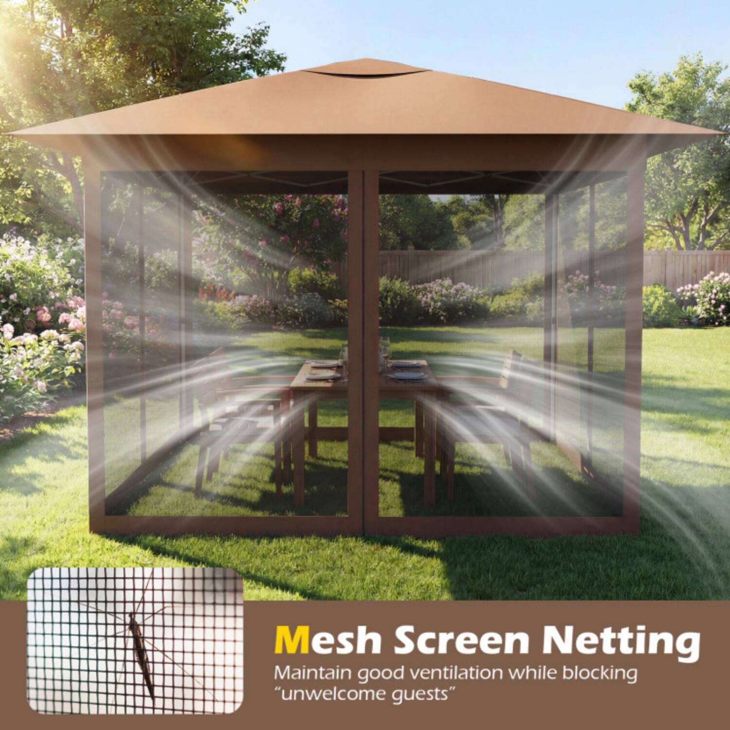 Mesh Screen Netting  
Maintain good ventilation while blocking "unwelcome guests"