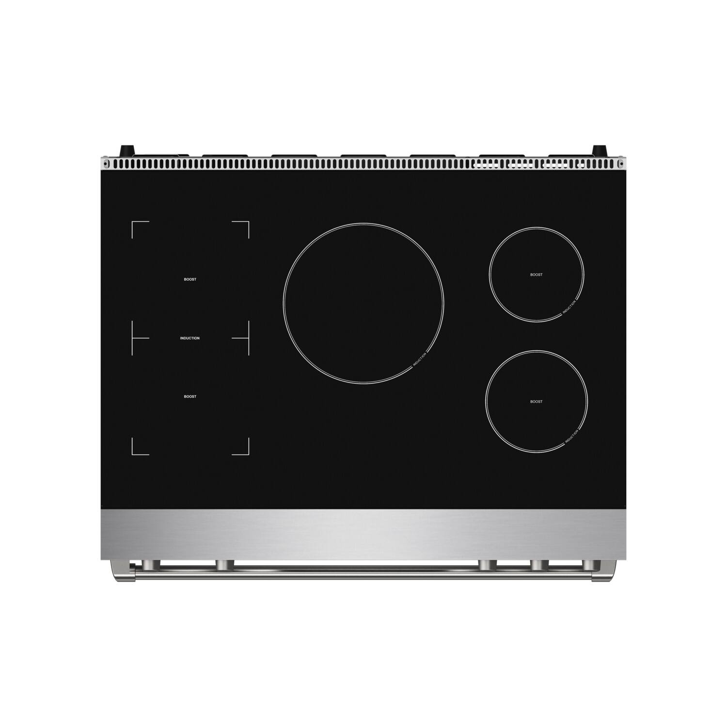 Back. Thor Kitchen - Gordon Ramsay Series by Thor Kitchen 6.0 Cu. Ft Freestanding Induction Range - Stainless steel.